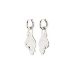 Γυναικεία Σκουλαρίκια PILGRIM STARLIGHT κρεμαστά επαργυρωμένα