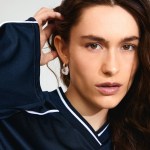 Γυναικεία Σκουλαρίκια PILGRIM DUNE καρδιές με πέτρες επαργυρωμένα - Image 2