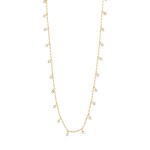 Γυναικείο Κολιέ PILGRIM MAJA crystal multi drops  επιχρυσωμένο