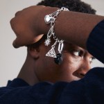 CHARM Pilgrim μαύρος αχάτης επαργυρωμένο - Image 4