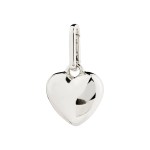 CHARM Pilgrim full heart pendant επαργυρωμένο