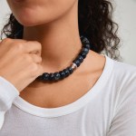 Γυναικείο Κολιέ PILGRIM ECLIPSE γκρι/μαύρο επιχρυσωμένο - Image 3