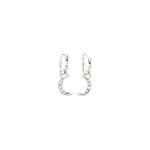 Γυναικεία Σκουλαρίκια PILGRIM EVGENIA κρίκοι επαργυρωμένοι