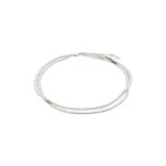 Βραχιόλι για το πόδι Pilgrim JELONA επαργυρωμένο