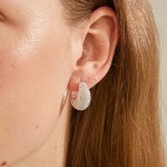 Γυναικεία Σκουλαρίκια PILGRIM NAOMI crystal hoops επαργυρωμένα - Image 2