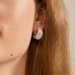 Γυναικεία Σκουλαρίκια PILGRIM NAOMI crystal hoops επαργυρωμένα - Image 4