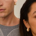 Γυναικεία Σκουλαρίκια PILGRIM NAOMI crystal hoops επιχρυσωμένα - Image 4