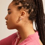 Γυναικεία Σκουλαρίκια PILGRIM SOLIDARITY medium bubbles hoops επαργυρωμένα - Image 3