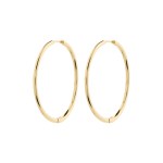 Γυναικεία Σκουλαρίκια PILGRIM ARTEMIS κρίκοι επιχρυσωμένοι