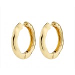 Γυναικεία Σκουλαρίκια PILGRIM BELIEVE κρίκοι επιχρυσωμένοι