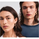 Γυναικεία Σκουλαρίκια PILGRIM BELIEVE κρίκοι επιχρυσωμένοι - Image 3