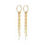 Γυναικεία Σκουλαρίκια PILGRIM CONNECT επιχρυσωμένοι