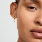 Γυναικεία Σκουλαρίκια PILGRIM EVGENIA moon επιχρυσωμένα - Image 3