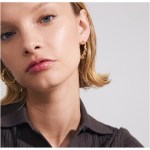 Γυναικεία Σκουλαρίκια PILGRIM LARISA στριφτοί κρίκοι επιχρυσωμένοι - Image 2