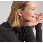 Γυναικεία Σκουλαρίκια PILGRIM LARISA στριφτοί κρίκοι επιχρυσωμένοι - Image 3