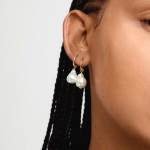 Γυναικεία Σκουλαρίκια PILGRIM SKY μαργαριτάρια επιχρυσωμένα - Image 2