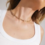 Γυναικείο Κολιέ PILGRIM INAYA με μαργαριταράκια επιχρυσωμένο - Image 3