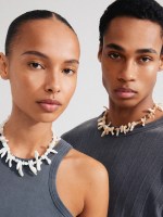 Γυναικείο Κολιέ PILGRIM LIGHT seashell white επαργυρωμένο - Image 5