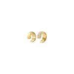 Γυναικεία Σκουλαρίκια PILGRIM HUDSYN ear cuff, 2-σε-1 set επιχρυσωμένα