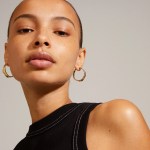 Γυναικεία Σκουλαρίκια PILGRIM JULITA κρίκοι επιχρυσωμένοι - Image 2