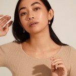 Γυναικεία Σκουλαρίκια PILGRIM NOMAD κρίκοι επιχρυσωμένοι - Image 2