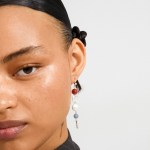 Γυναικεία Σκουλαρίκια PILGRIM SENSE κρεμαστά επαργυρωμένα με πολύχρωμες πέτρες - Image 3