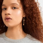 Γυναικεία Σκουλαρίκια PILGRIM SENSE με πέτρες πολύχρωμες επιχρυσωμένα - Image 4