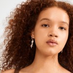 Γυναικεία Σκουλαρίκια PILGRIM SHIFT κρεμαστά με πέτρες επαργυρωμένα - Image 3