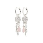 Γυναικεία Σκουλαρίκια PILGRIM SHIFT κρεμαστά με πέτρες επαργυρωμένα