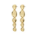 Γυναικεία Σκουλαρίκια PILGRIM SPARKLE κρεμαστά επιχρυσωμένα