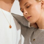 Γυναικείο Κολιέ PILGRIM SENSE επιχρυσωμένο με πορτοκαλί αβεντουρίνη - Image 3