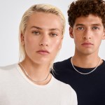 Unisex Κολιέ PILGRIM FUCHSIA επαργυρωμένο - Image 3